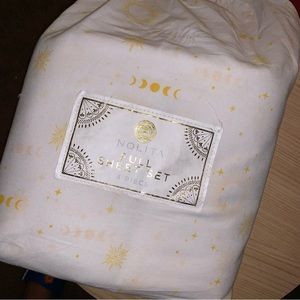 FULL Sheets Set - White /Yellow